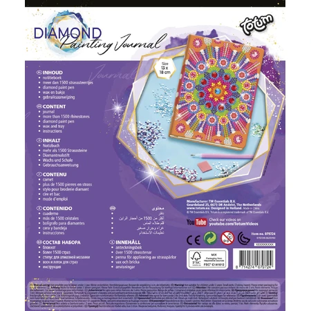 DIY set My Diamond Mandala Journal