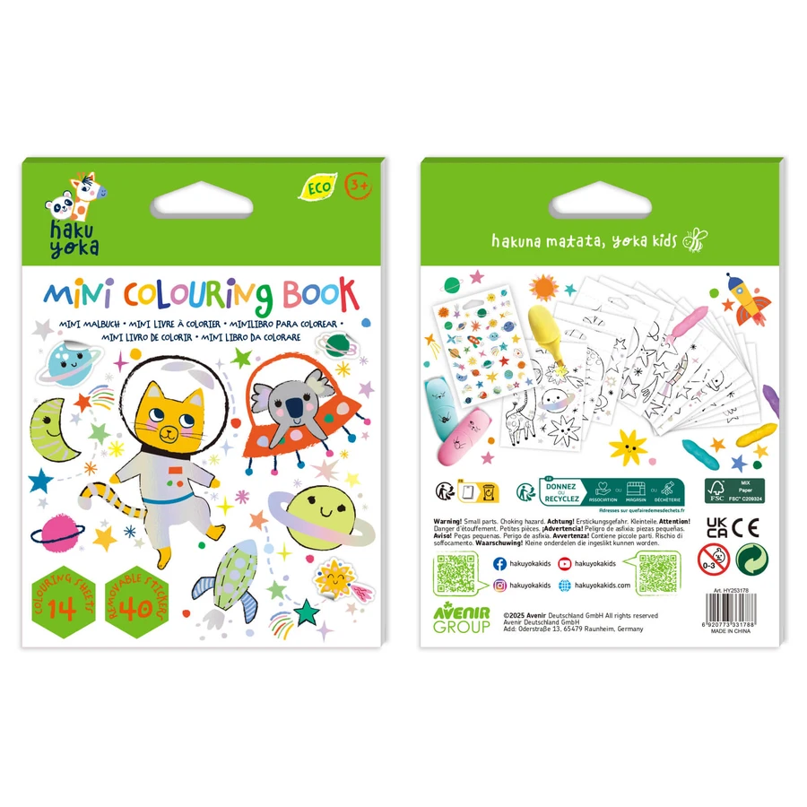 Mini kleurboek Hakuyoka - Ruimte
