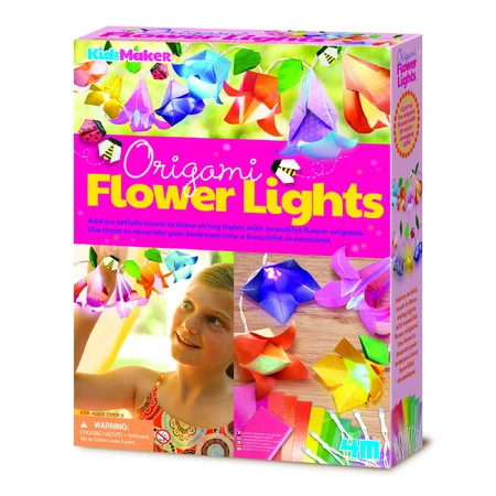 Kreatives DIY-Set - Origami-Blumenlichter
