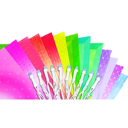 Kreatives DIY-Set - Origami-Blumenlichter