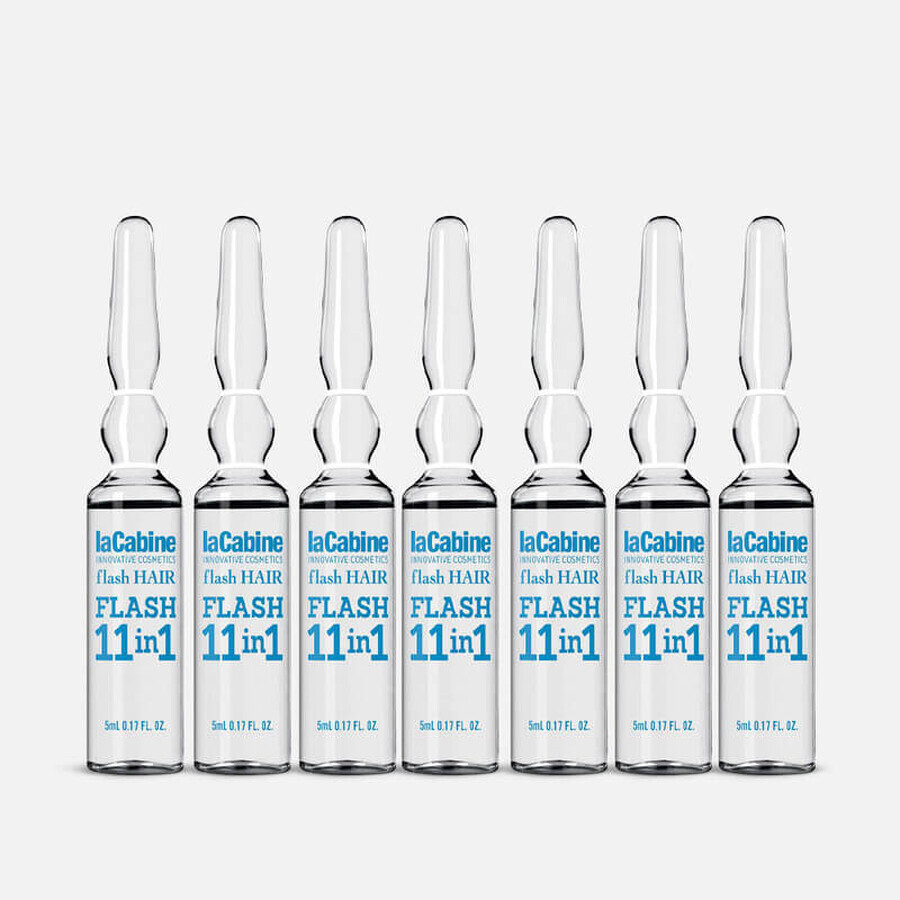 LA CABINE - FH 11 in 1 FLASH HAIR vials for hair 7X5 ml