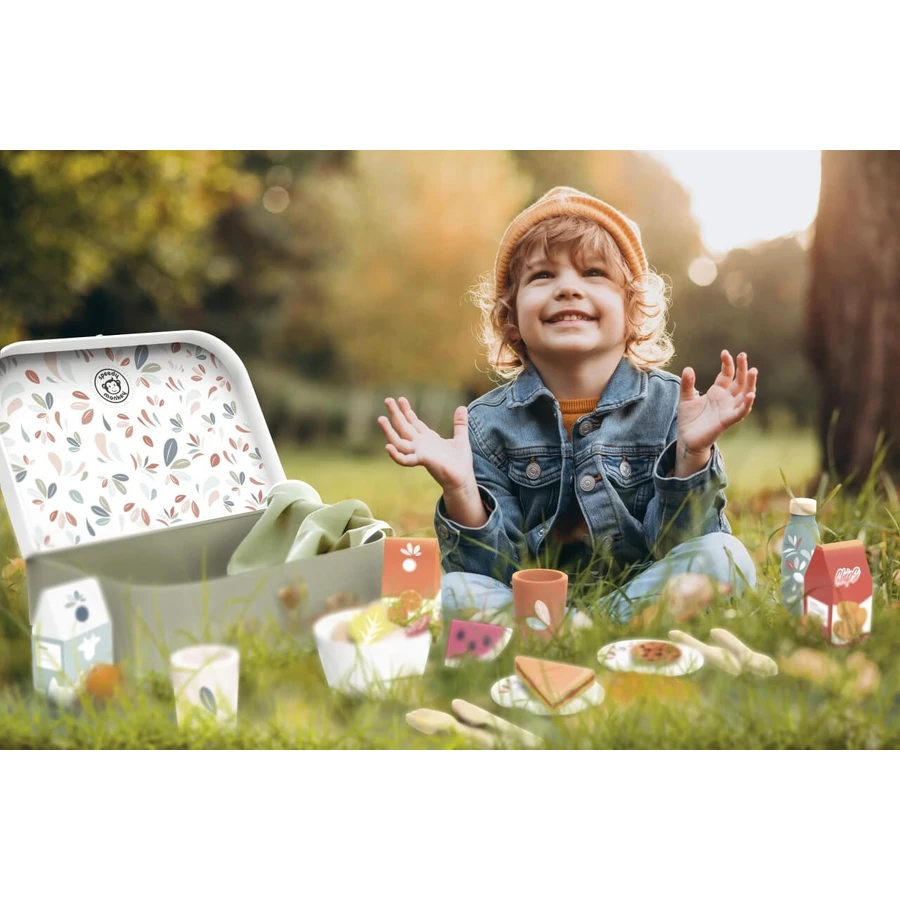 Kleurrijke picknickset, Speedy Monkey