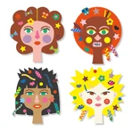 Juego de pegatinas creativas Djeco, La coafor