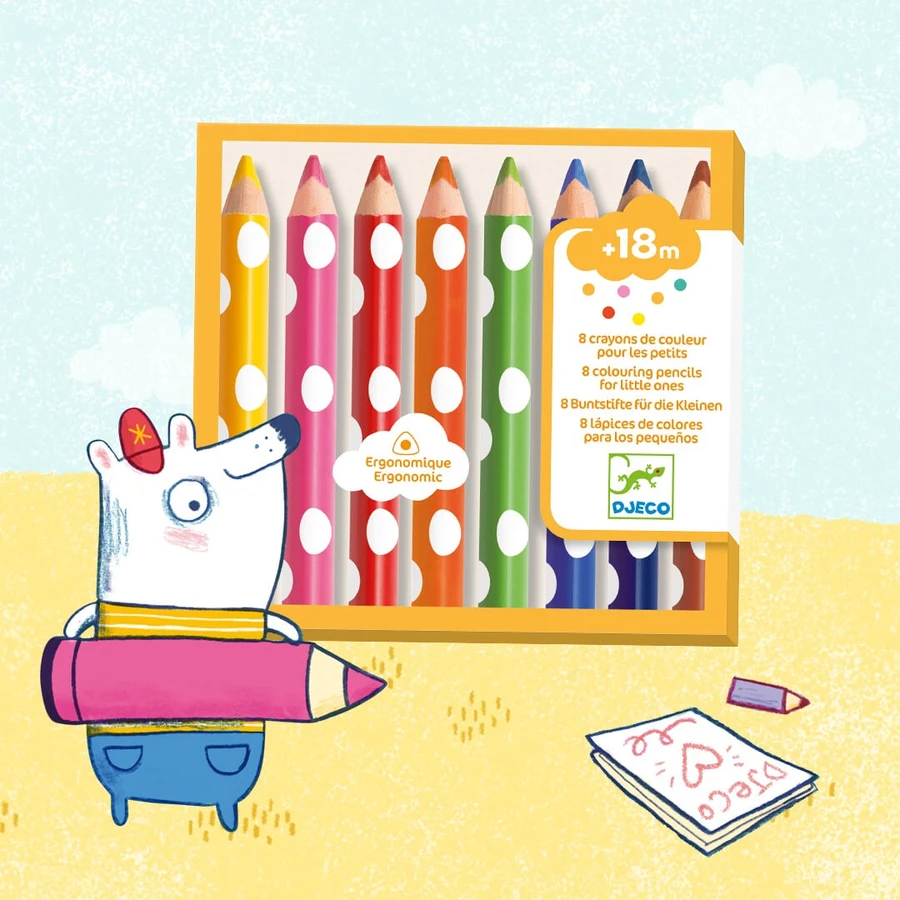 Crayons de couleur pour bébé, Djeco