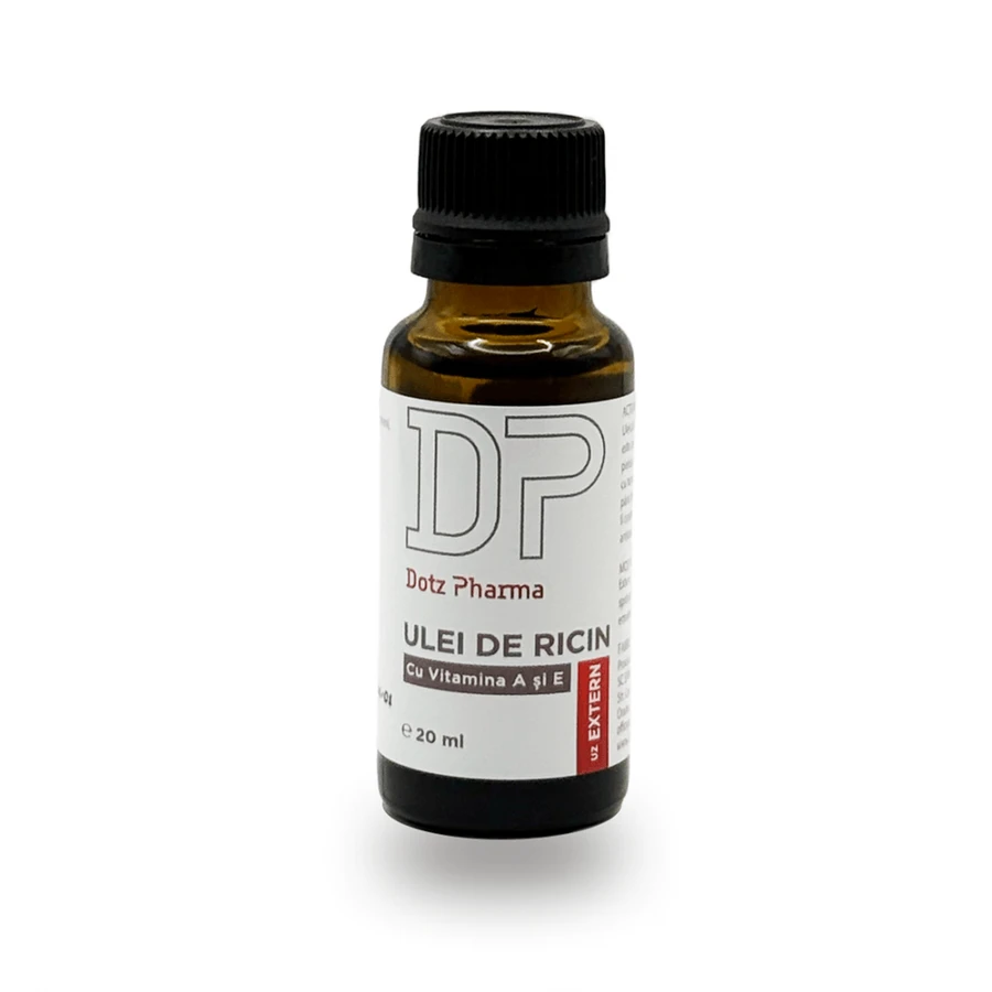 Ulei de ricin cu vitamina A si E, 20 ml, Dotz Pharma
