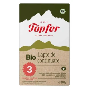 Leche en polvo + 10 meses Bio 3, 600 g, Topfer