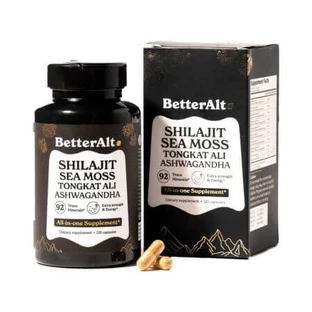 Shilajit Meermoos Besser Alt, 120 Kapseln, GNC
