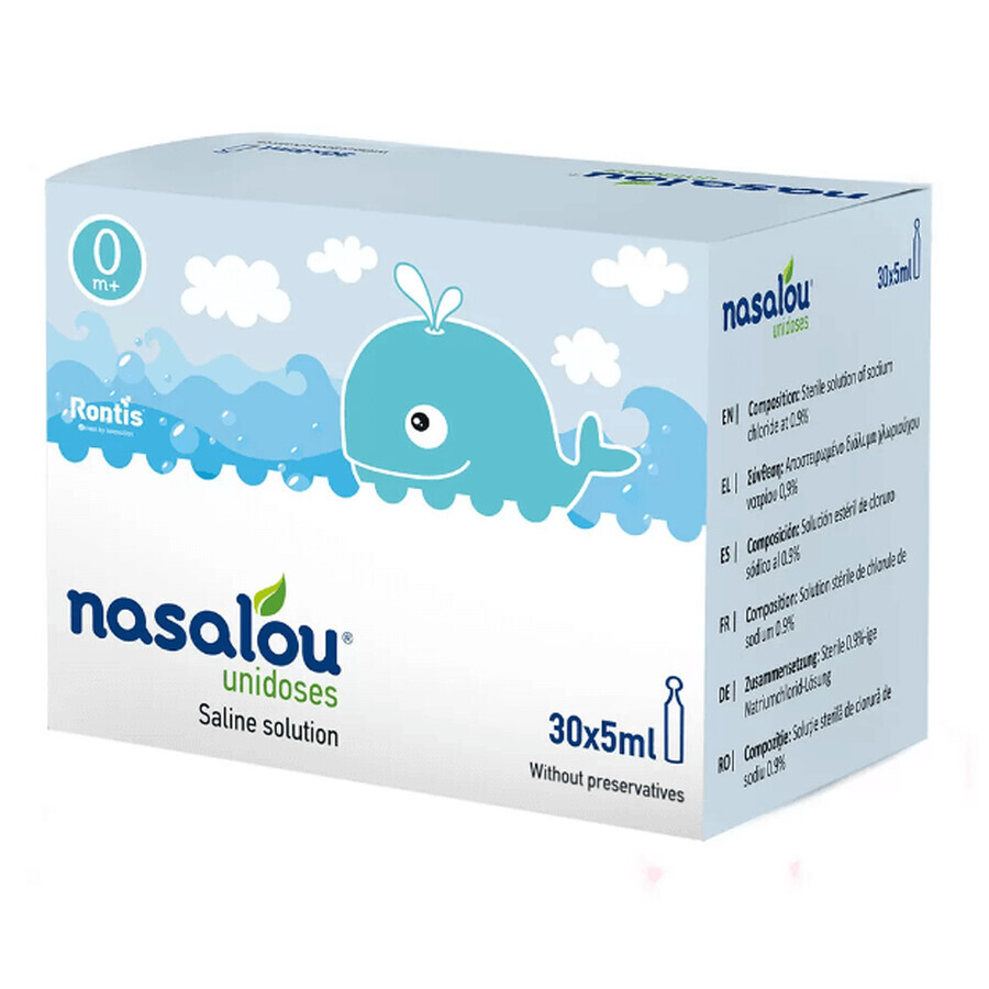 Nasalou Unidoze Solutie Salina 30 x 5 ml