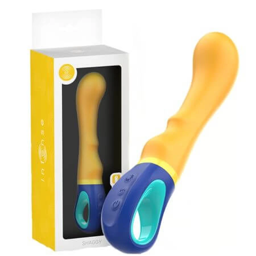 Vibrator galben G-Spot Shaggy, 1 bucata, Intense
