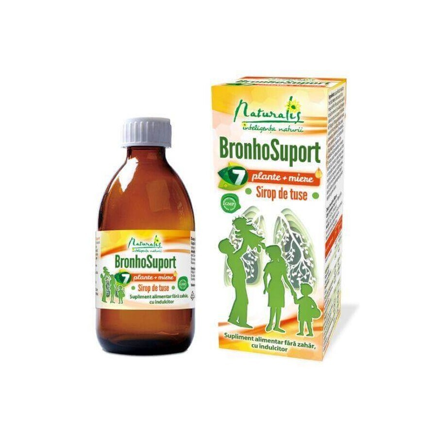 Naturalis Bronhosuport - 7 Kräuter + Honig x 100 ml