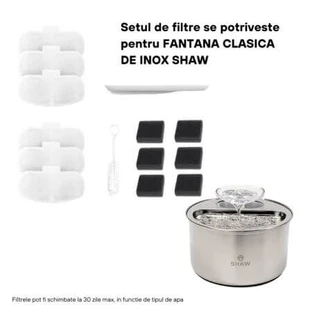Set de filtres de fontaine en acier inoxydable, 6 pièces, Shaw