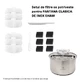Set de filtres de fontaine en acier inoxydable, 6 pièces, Shaw