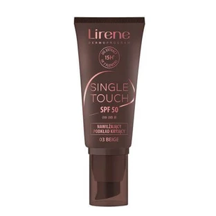 Fond de ten hidratant cu SPF50 03 Beige Single Touch, 30 ml, Lirene