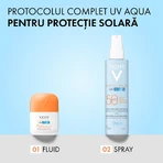 Spray hidratant pentru fata si corp cu protectie solara SPF 50 Capital Soleil UV Aqua, 200 ml, Vichy