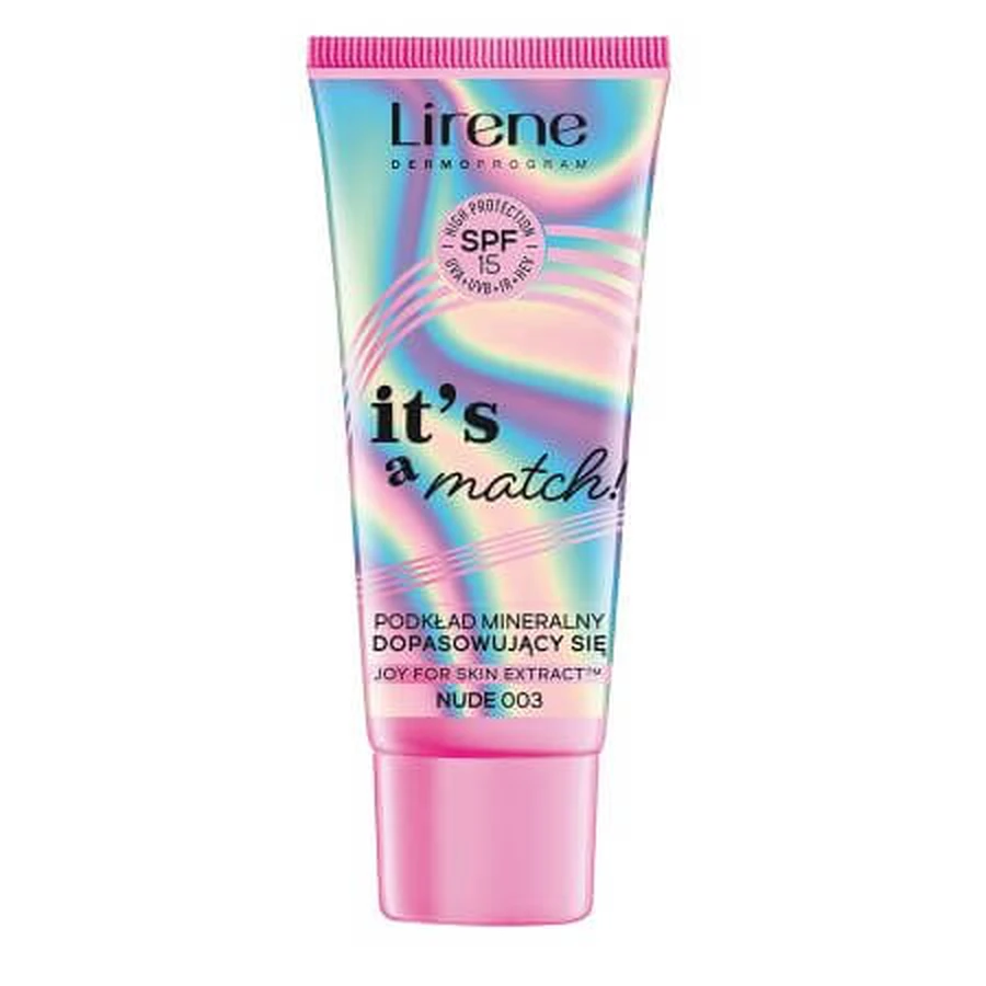 Foundation SPF15, Nude 003, It's a Match, 30 ml, Lirene