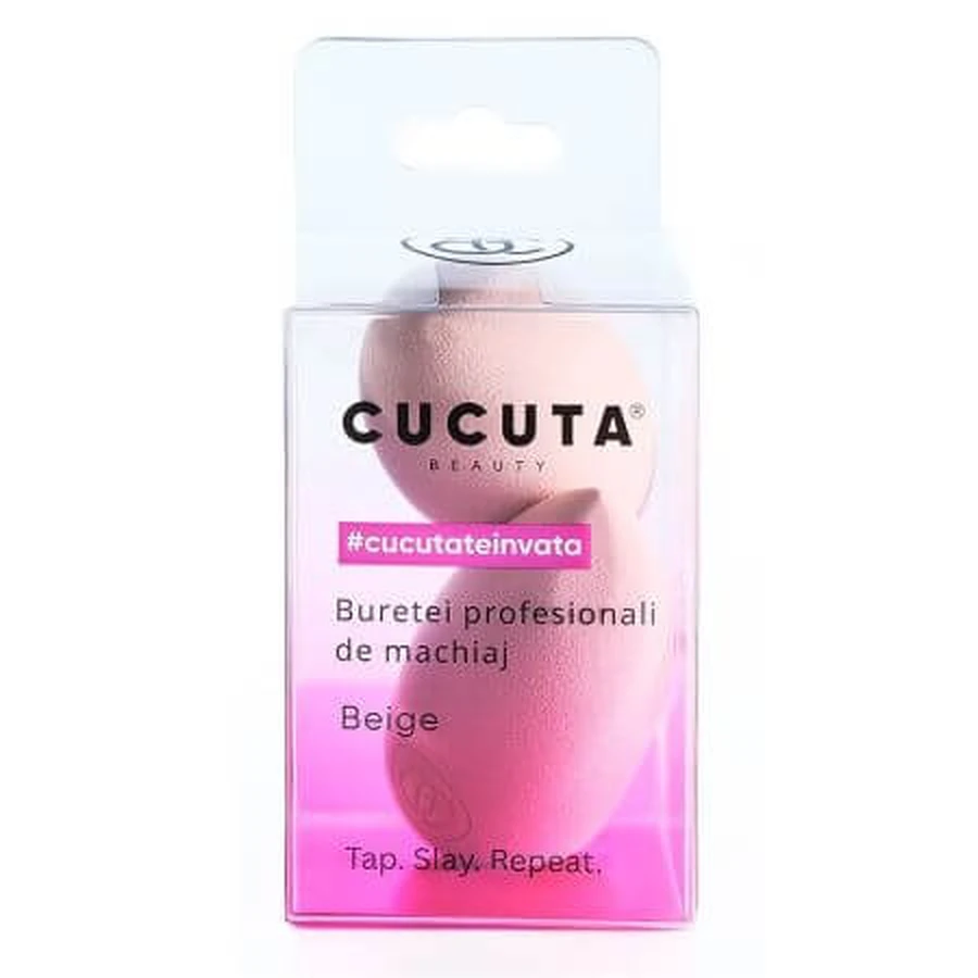 Double Slay makeup sponge, 2 pieces, Cucuta Beauty