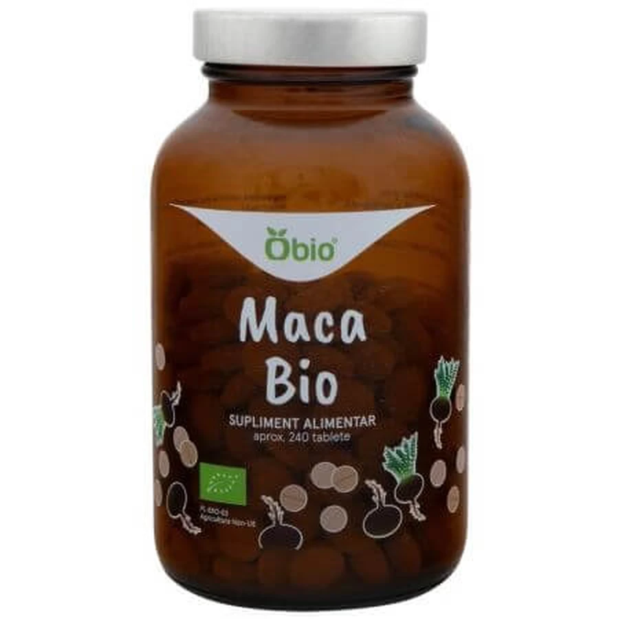 Biologische Maca, 240 tabletten, Obio