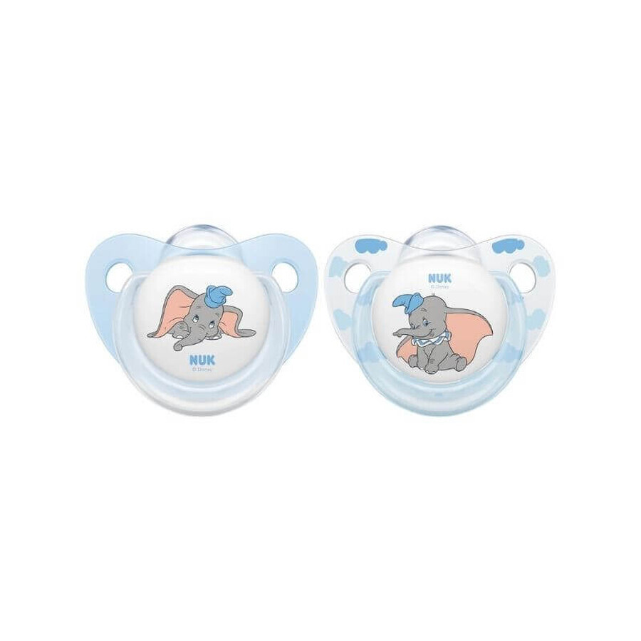 Nuk Disney Dumbo Soother,silicone,M3,18-36l,2pcs