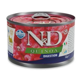 Nassfutter mit Lammfleisch für ausgewachsene Hunde Adult Mini Quinoa Digestion N&D, 140 g, Farmina
