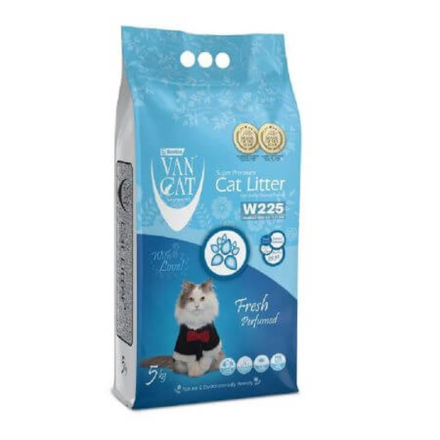 Arena fresca para lechos sanitarios, 5000 g, Vancat