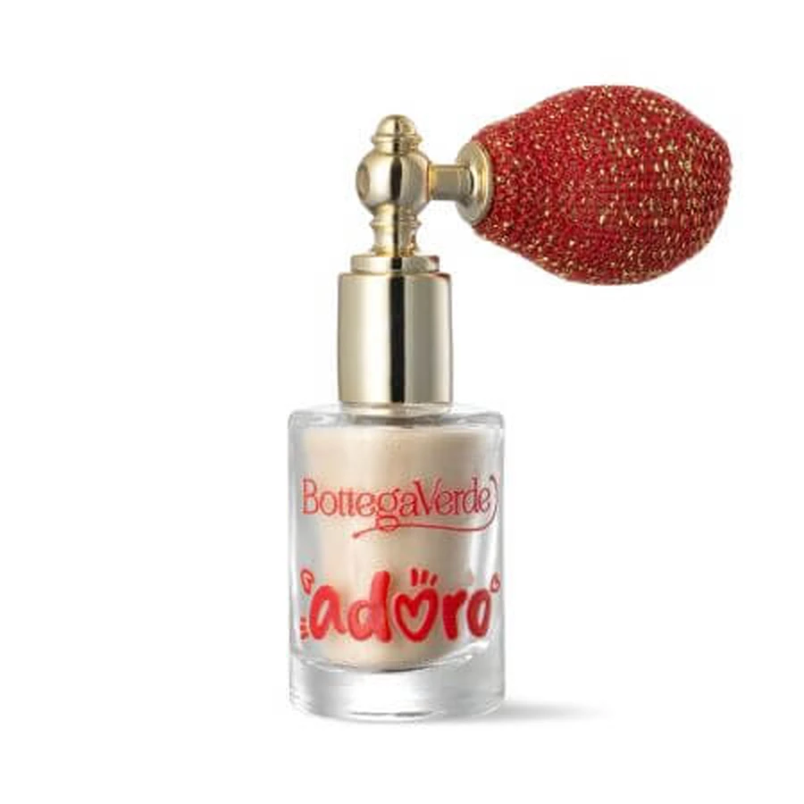 Polvo dorado perfumado para rostro y escote Adoro, 3,5 g, Bottega Verde
