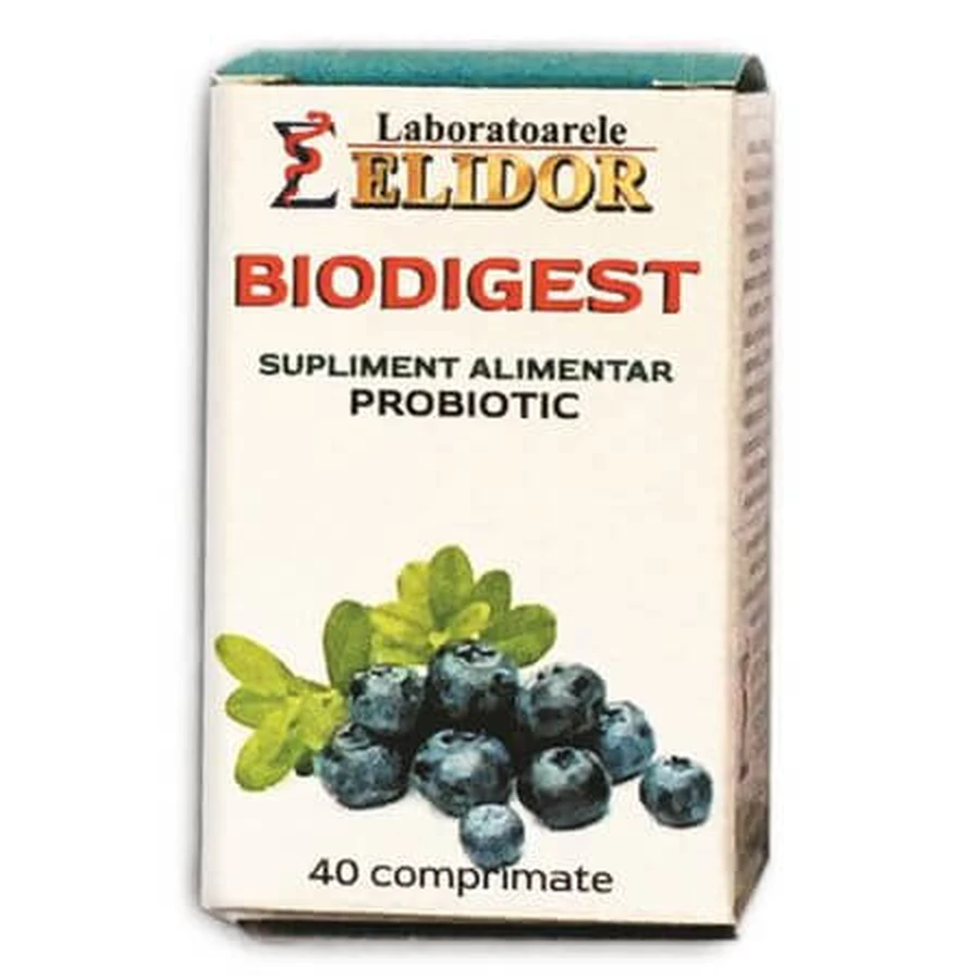 Biodigest Prebiótico, 40 comprimidos, Elidor