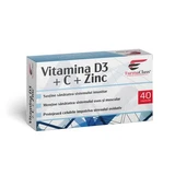 Vitamina D3 +C+ZN, 40 cápsulas, FarmaClass