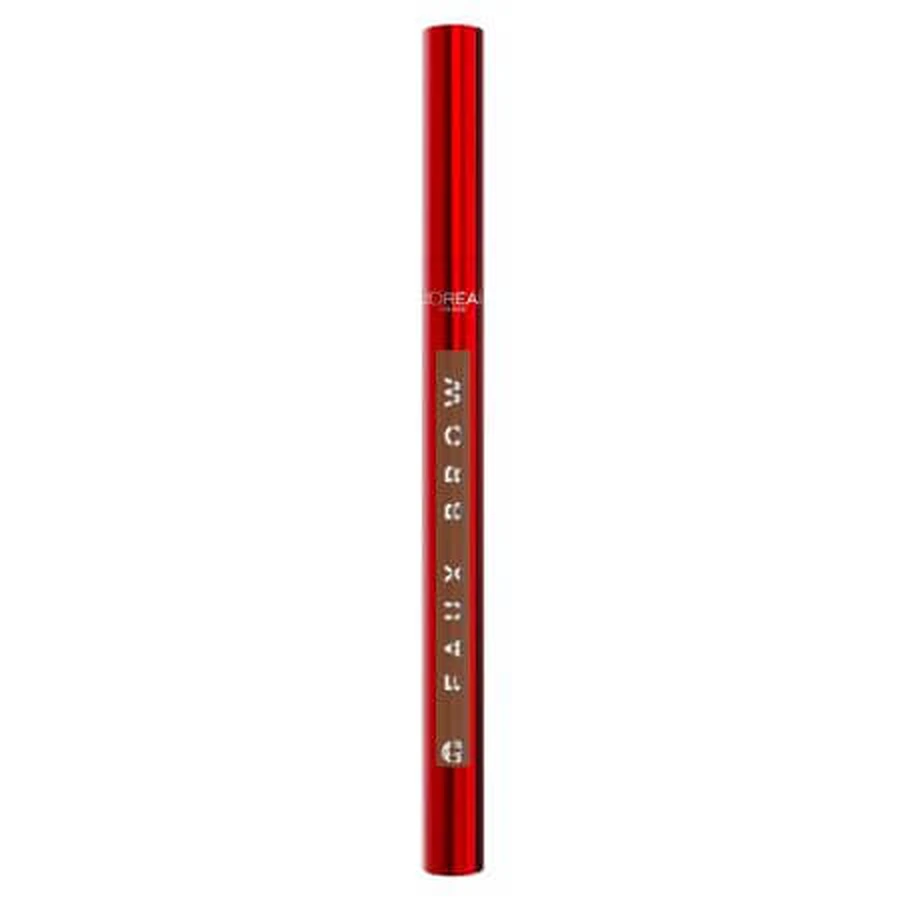 Wenkbrauwborsteltje met dubbel borsteltje Donker Blond tint Infaillible Faux Brow, 1 ml, Loreal