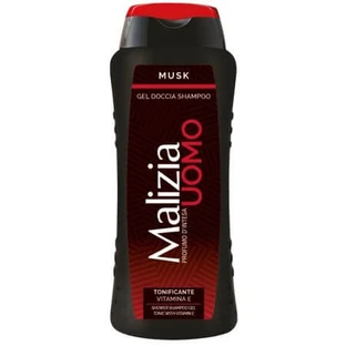 Gel de ducha y champú para hombre Tonic Musk, 250 ml, Malizia