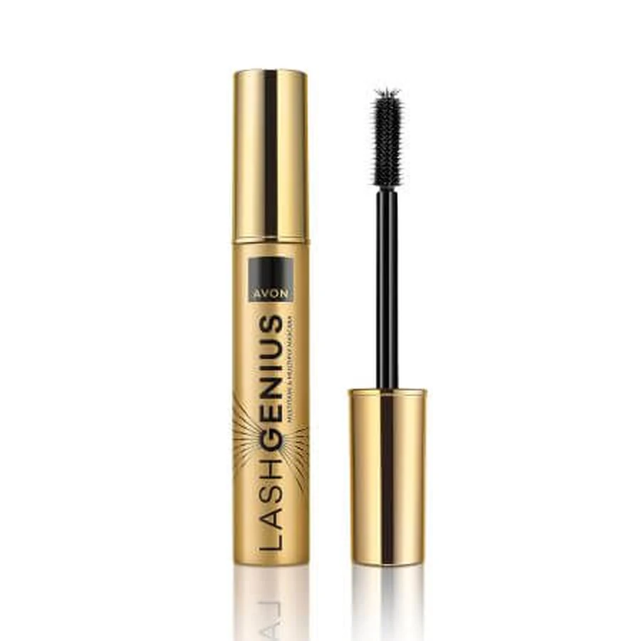 Mascara marrone nero volumizzante e allungante, Lash Genius Multitask & Multiply, 10 ml, Avon