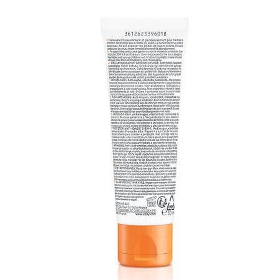 Vichy Capital Soleil Cremă antioxidantă anti-rid 3 în 1 cu SPF 50 , 50 ml