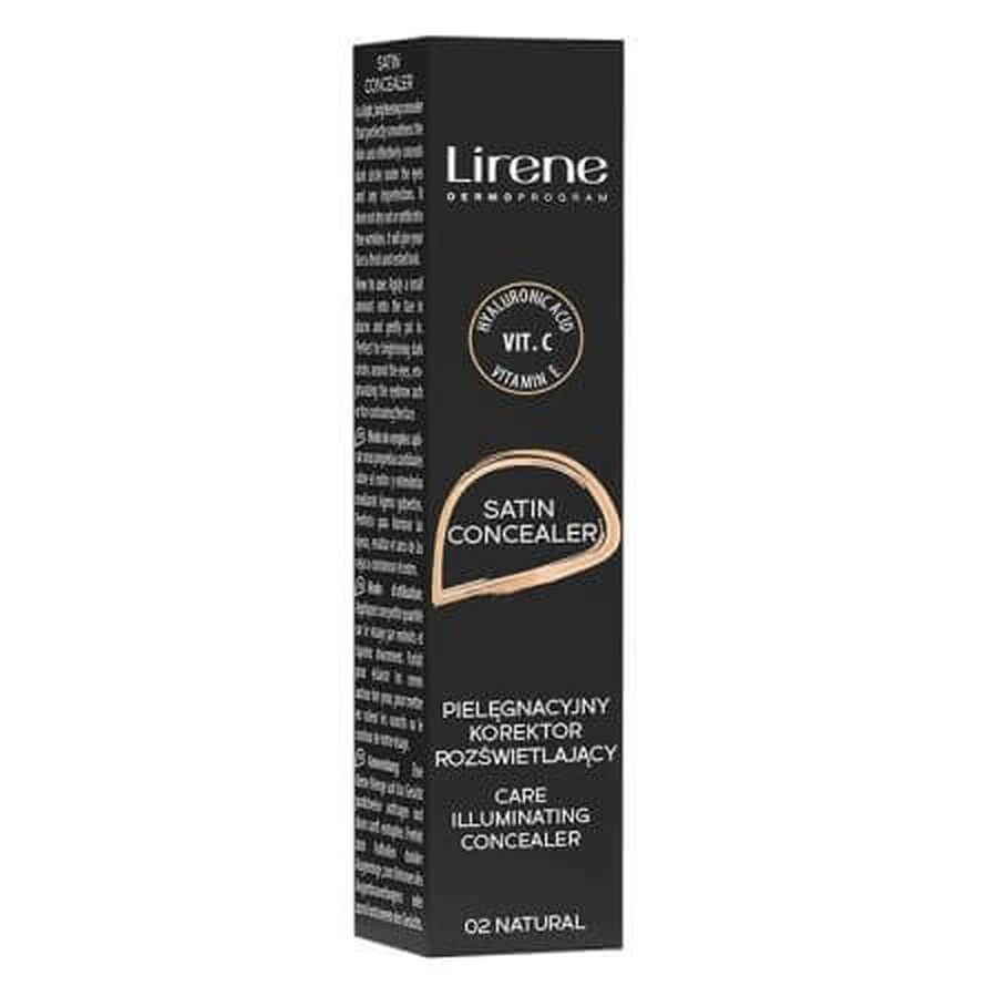 Corrector 02 Natural Satin Concealer, 10 ml, Lirene