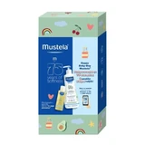 MUSTELA Promo Happy Baby Day Gentle Cleansing Gel Zachtschuimend Lichaam & Haar 500ml & Babyolie Massageolie met Avocado-olie 100ml