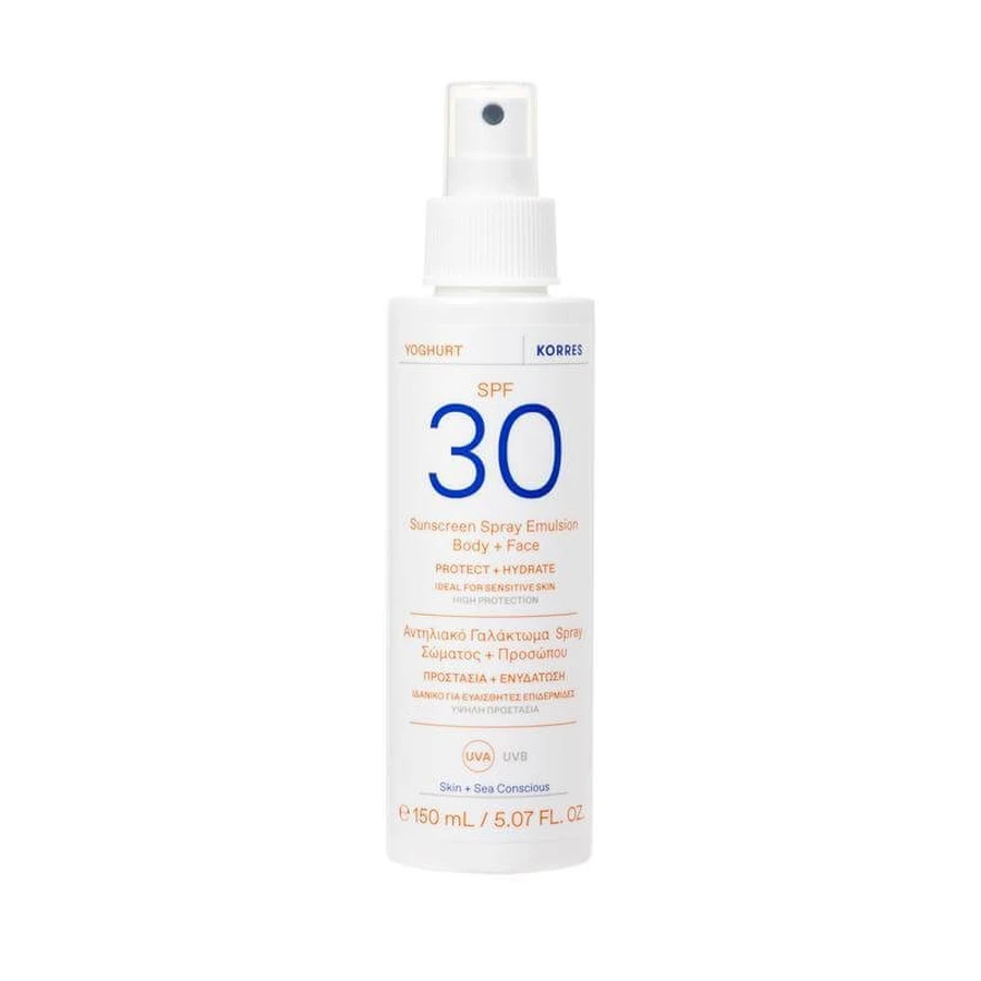 KORRES Yoghurt Yoghurt Sunscreen Spray Emulsion Sunscreen Body & Face Spray Emulsion SPF 30, 150ml