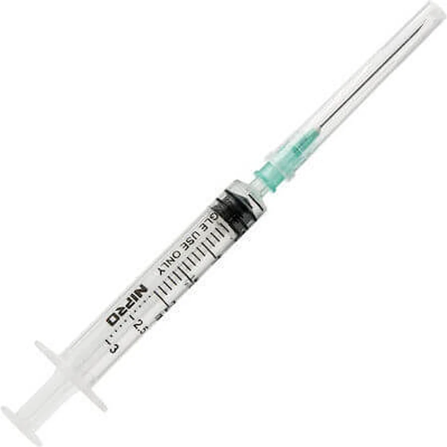 NIPRO Seringă cu ac 2.5ml, 21g x 1 1/2, 0,8 x 38mm 1 buc