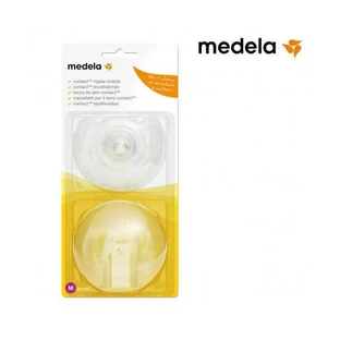 MEDELA Contact Nipple Shields-Silicone Nipple Shields with Medium Case