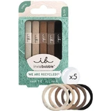 AMBITAS Invisibobble Ecotie Haargummi Mocha Haar Bänder 5 Stück