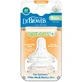 DR. BROWN'S Natural Flow Silicone Bottle Nipple Options+ cu gât lat Nivel Y-Cut 9+ luni 2 bucăți WN Y201