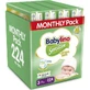 BABYLINO Sensitive Cotton Soft Baby Windel No3 4-9 Kg Monatspackung 224 Stück