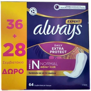 ALWAYS Expert Daily Extra Protect Normaal 64 Stuks