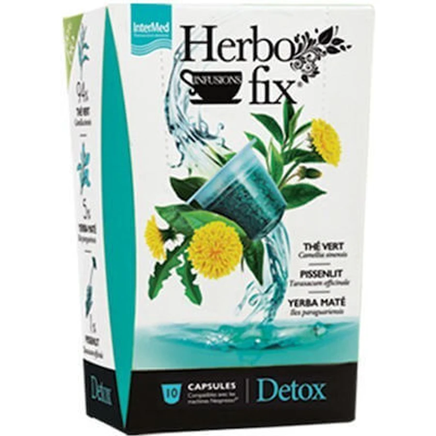 INTERMED Herbofix Detox Cápsulas Compatibles con Máquina Nespresso, 10 cápsulas