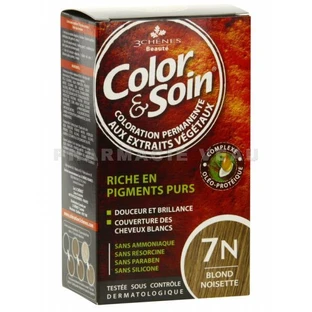 Hair dye hazelnut blonde 7N