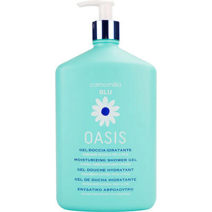 CAMOMILLA Blu Oasis Gel de duș hidratant Gel de duș hidratant pentru întreaga familie cu mușețel și curmale 1000ml
