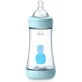 CHICCO Perfect 5 Plastic Bottle with Silicone Nipple Against Colic From 2 Bottles 240ml blue [20223-20]