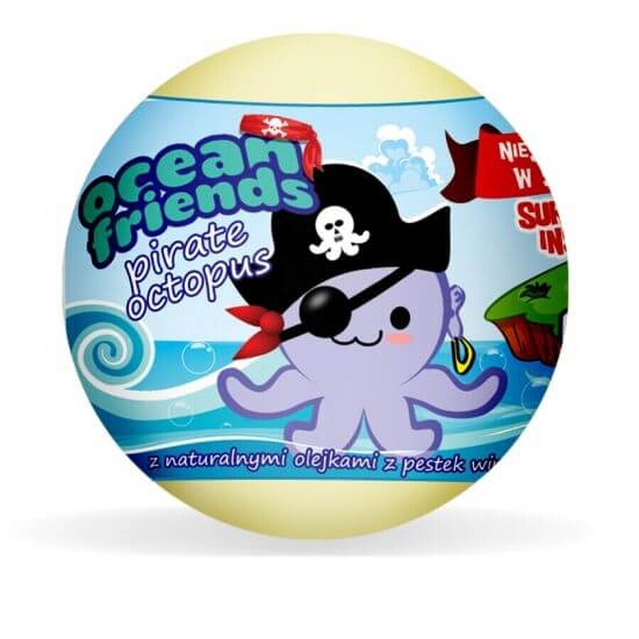 Bomba de baie Fizzy cu surpriza Ocean Friends, 140 g, Marba