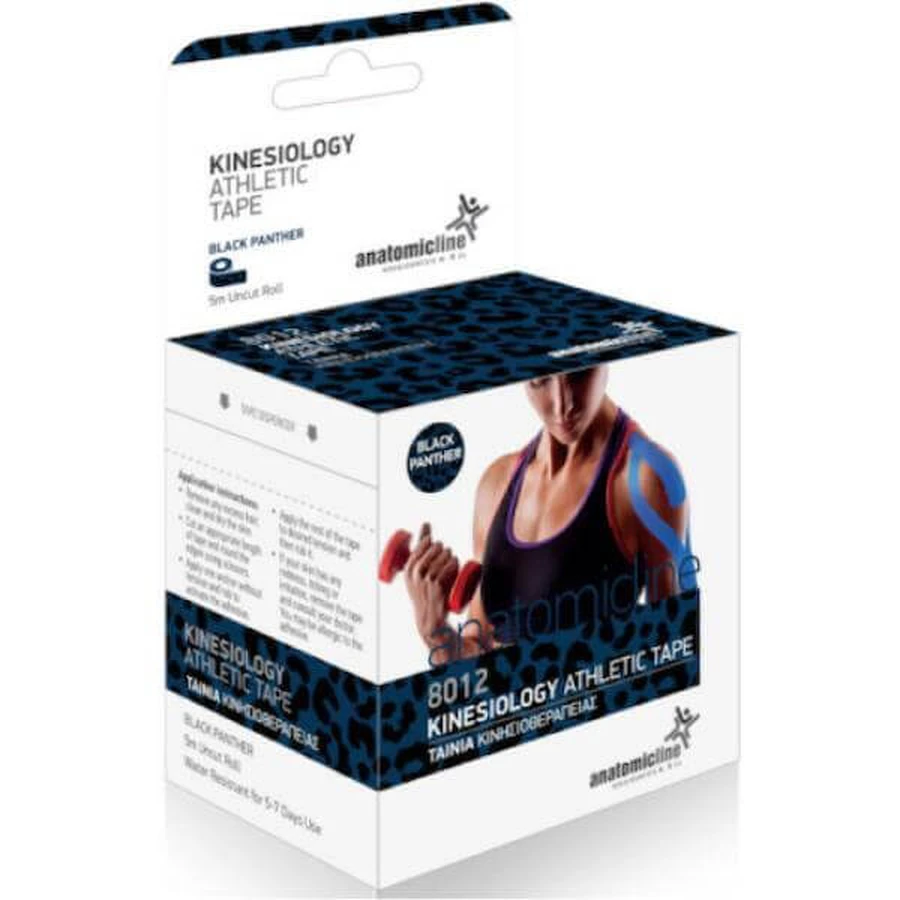 ANATOMIC LINE Kinesio Tape Black Panther Bande de kinésithérapie [8012]
