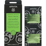 APIVITA Express Beauty Face Mask Cucumber Masque facial au concombre pour une hydratation intensive 2x8ml