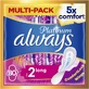 ALWAYS Platinum Long Sanitary Napkins with Wings Size 2 80 pieces