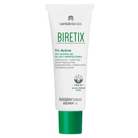 Tri-Active Biretix Gel gegen Hautunreinheiten, 50 ml, Cantabria Labs