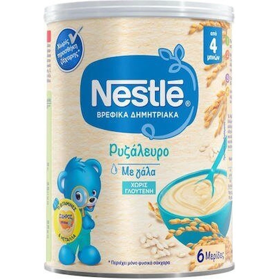 NESTLE Farina di riso con latte Da 4 mesi, 300gr